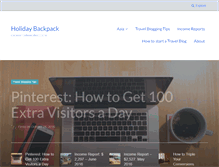 Tablet Screenshot of holidaybackpack.com